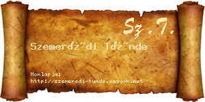 Szemerédi Tünde névjegykártya