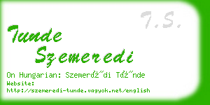 tunde szemeredi business card